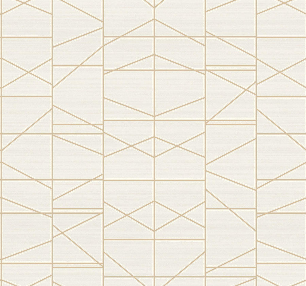 York Modern Perspective Gold Wallpaper