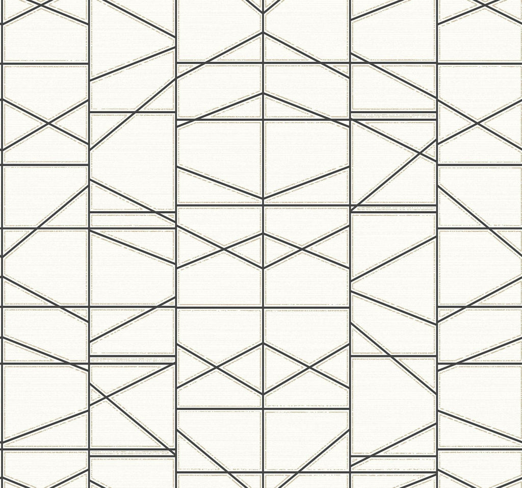 York Modern Perspective Black Wallpaper