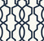 York Hourglass Trellis Navy Wallpaper