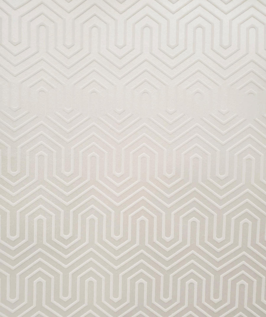 York Labyrinth White Wallpaper