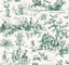 York Seasons Toile Dark Green Wallpaper
