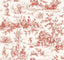 York Seasons Toile Red Wallpaper