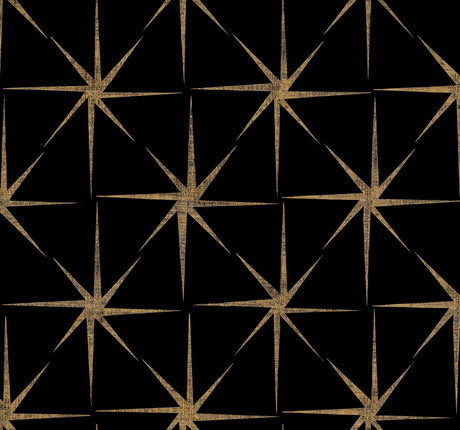 York Evening Star Black Wallpaper