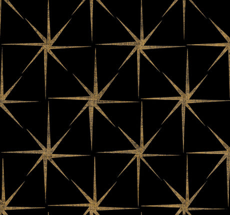 York Evening Star Black Wallpaper