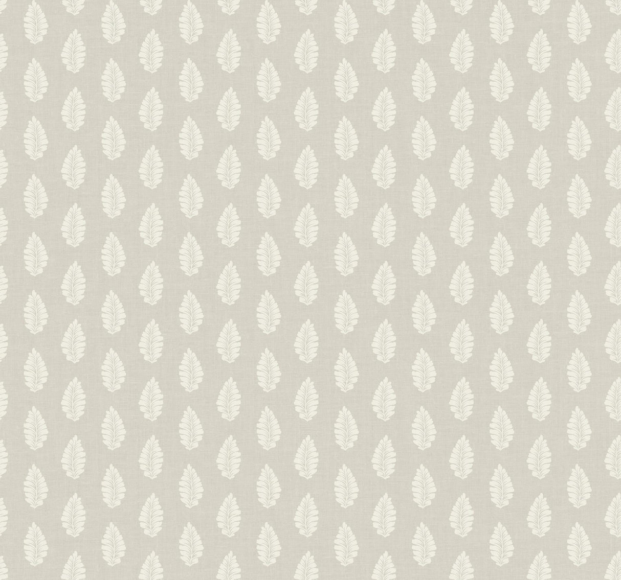 York Leaf Pendant Gray Wallpaper