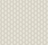 York Leaf Pendant Gray Wallpaper