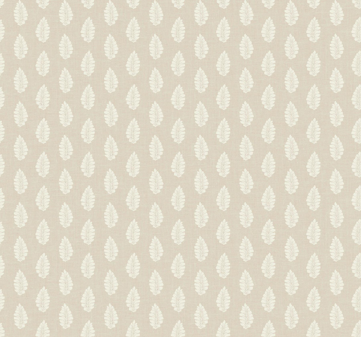 York Leaf Pendant Linen Wallpaper