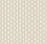 York Leaf Pendant Linen Wallpaper