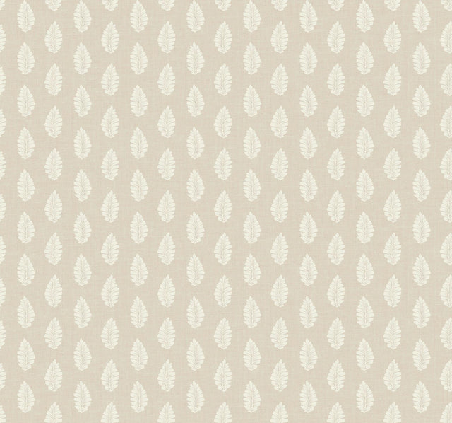 York Leaf Pendant Linen Wallpaper