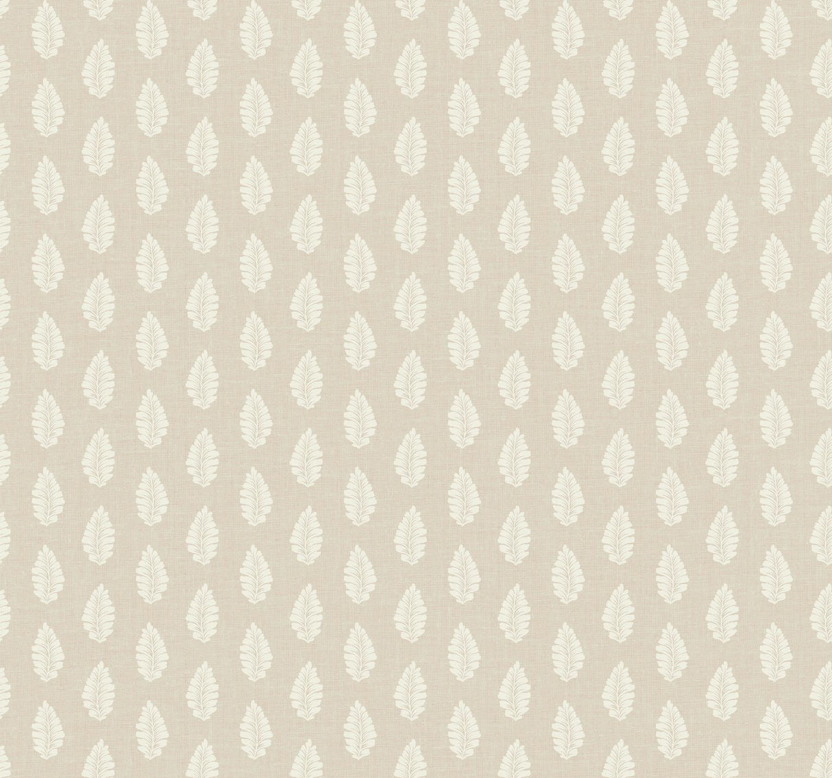 York Leaf Pendant Linen Wallpaper