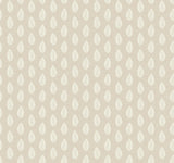 York Leaf Pendant Linen Wallpaper