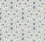 York Vintage Blooms Blue Wallpaper