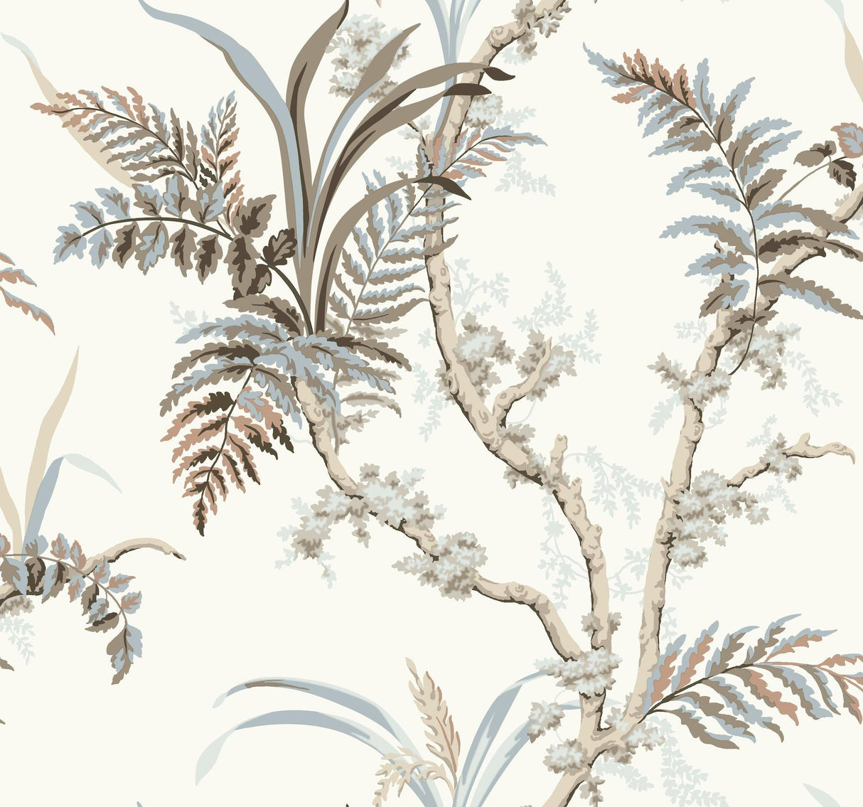 York Enchanted Fern Beige/Gray Wallpaper