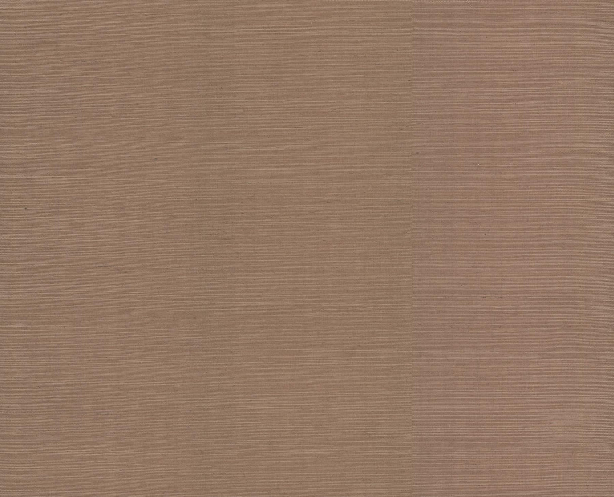 York Plain Grass Sisal Brown Wallpaper