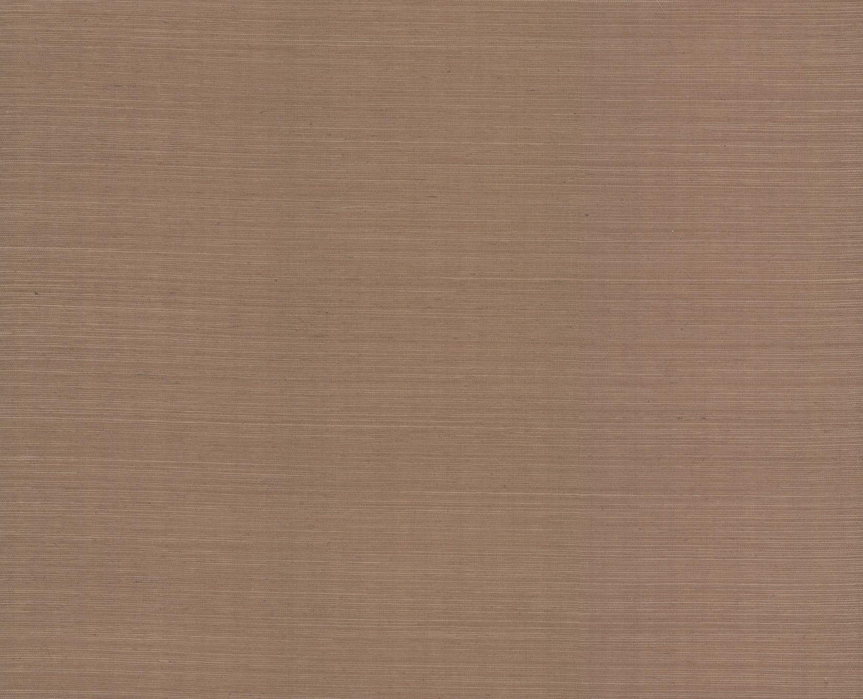 York Plain Grass Sisal Brown Wallpaper