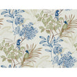 York Handpainted Songbird Green/Blue Wallpaper
