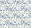 York Midsummer Floral Blue Wallpaper