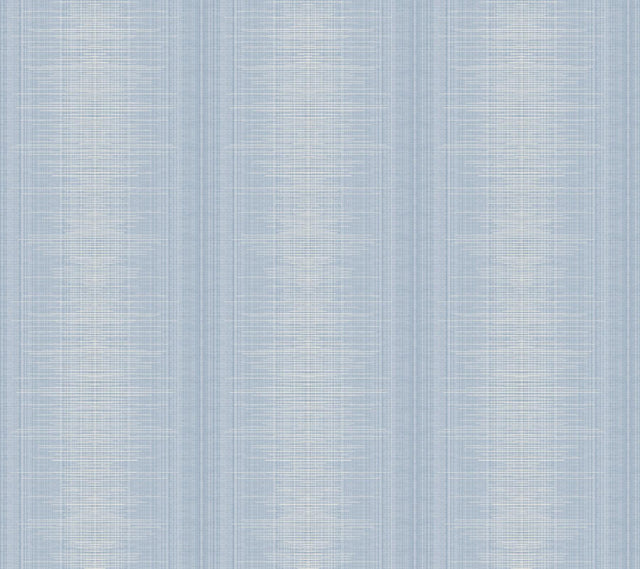 York Silk Weave Stripe Blue Wallpaper