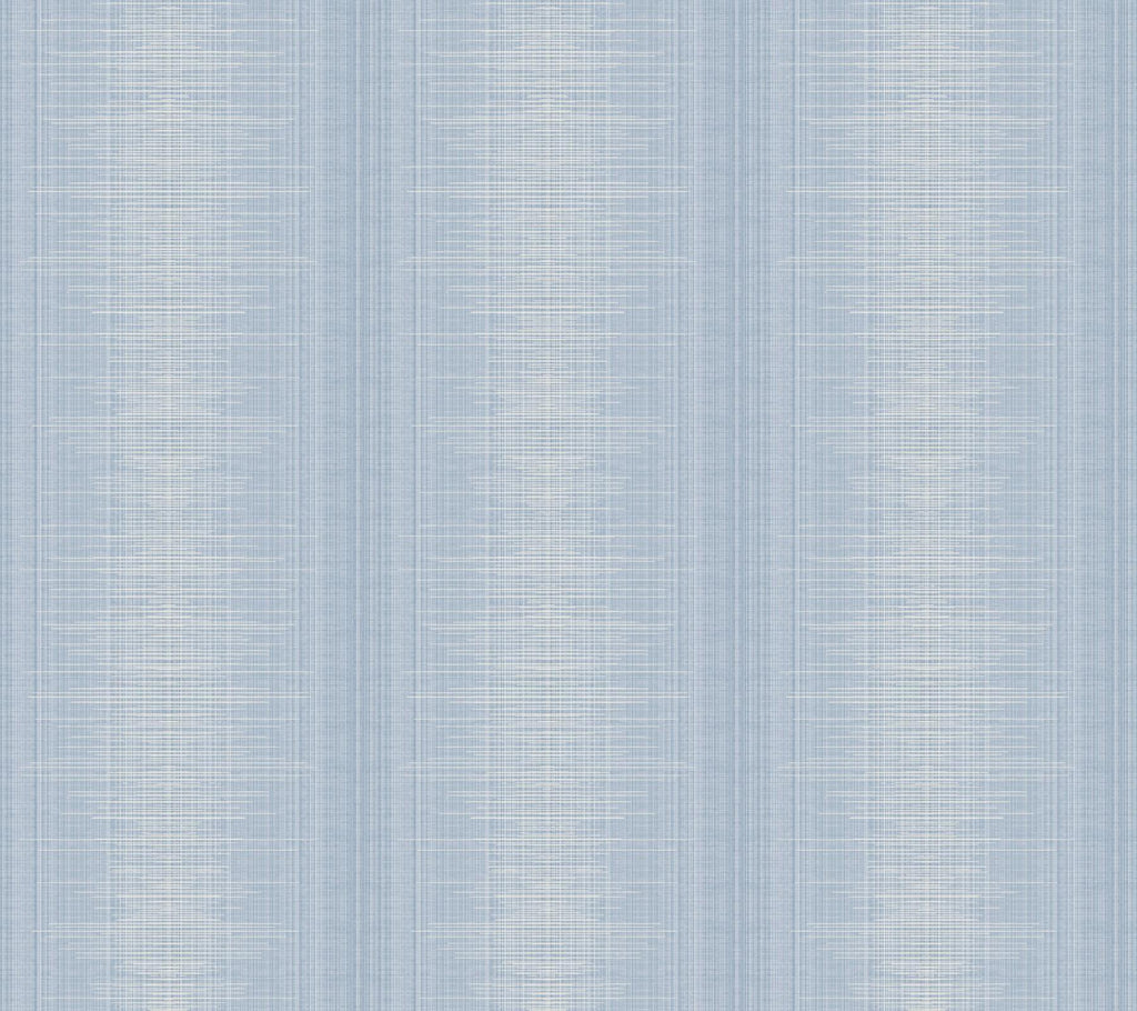 York Silk Weave Stripe Blue Wallpaper
