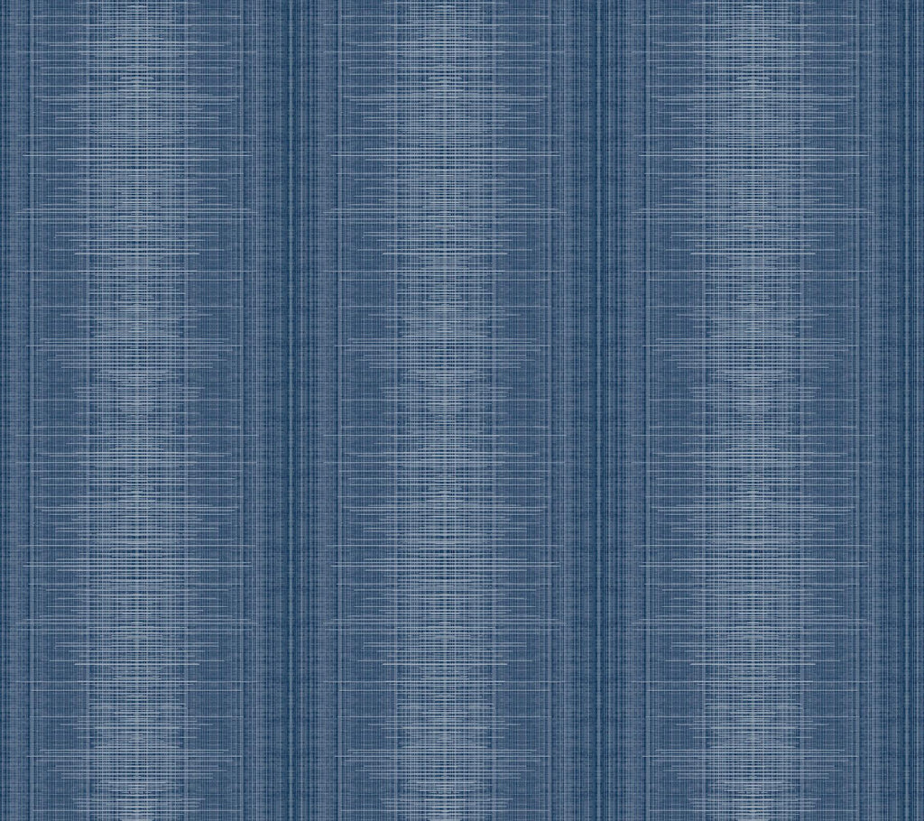 York Silk Weave Stripe Navy Wallpaper