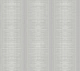 York Silk Weave Stripe Gray Wallpaper
