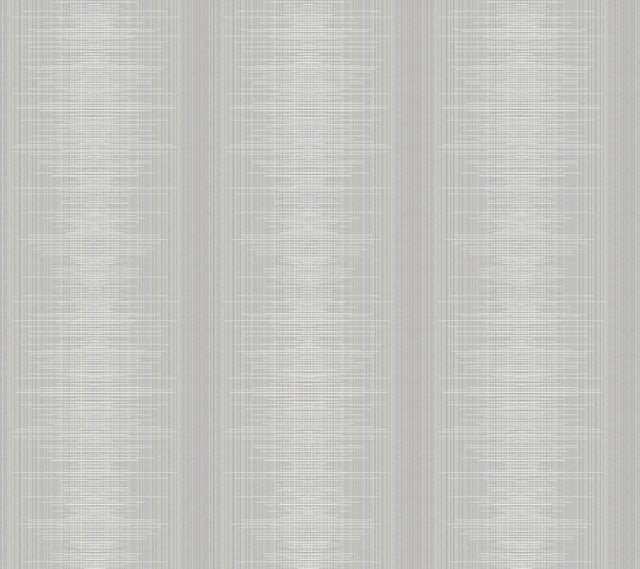 York Silk Weave Stripe Gray Wallpaper