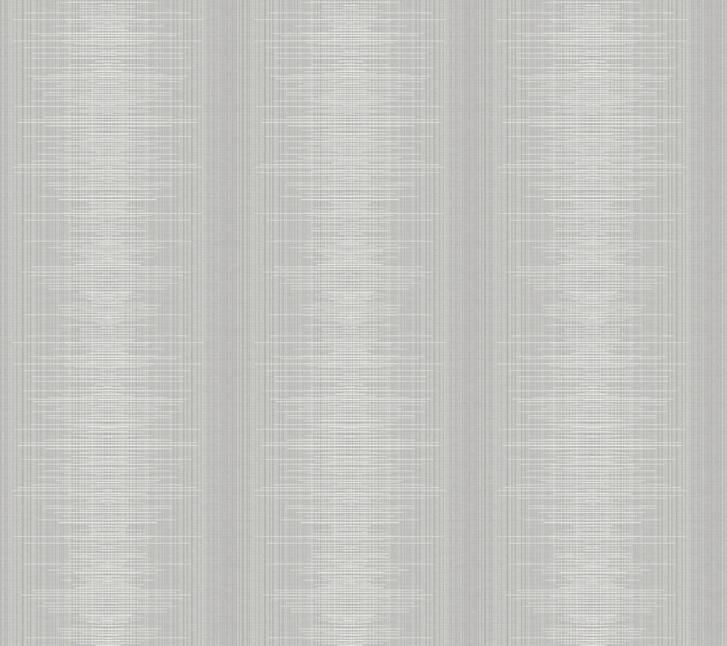 York Silk Weave Stripe Gray Wallpaper
