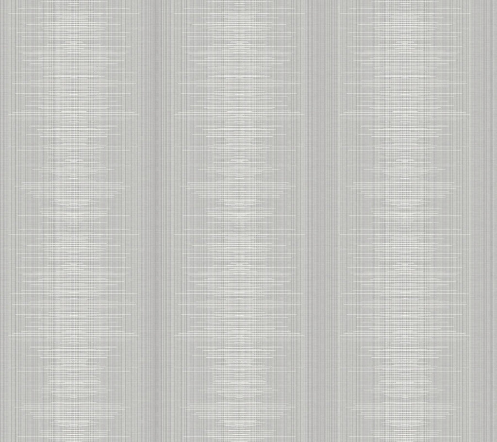 York Silk Weave Stripe Gray Wallpaper