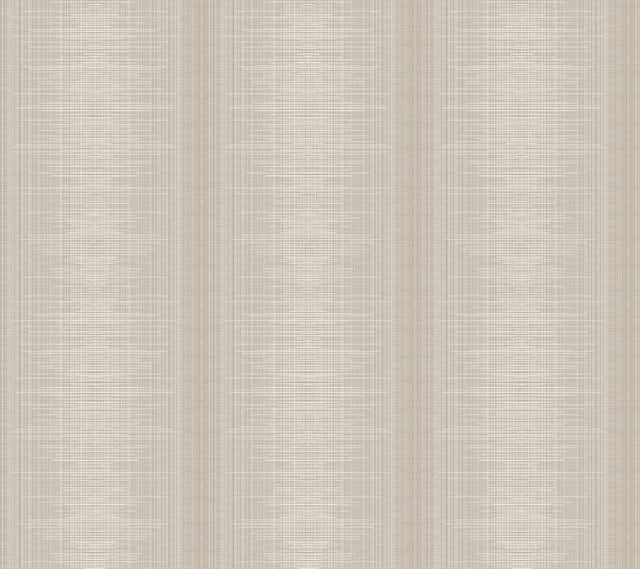 York Silk Weave Stripe Light Brown Wallpaper