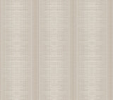 York Silk Weave Stripe Light Brown Wallpaper