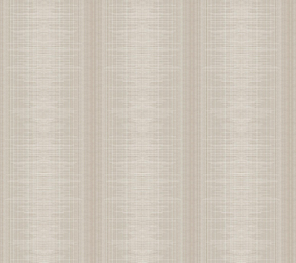 York Silk Weave Stripe Light Brown Wallpaper