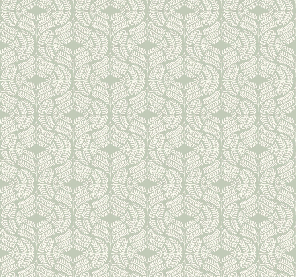 York Fern Tile Green Wallpaper