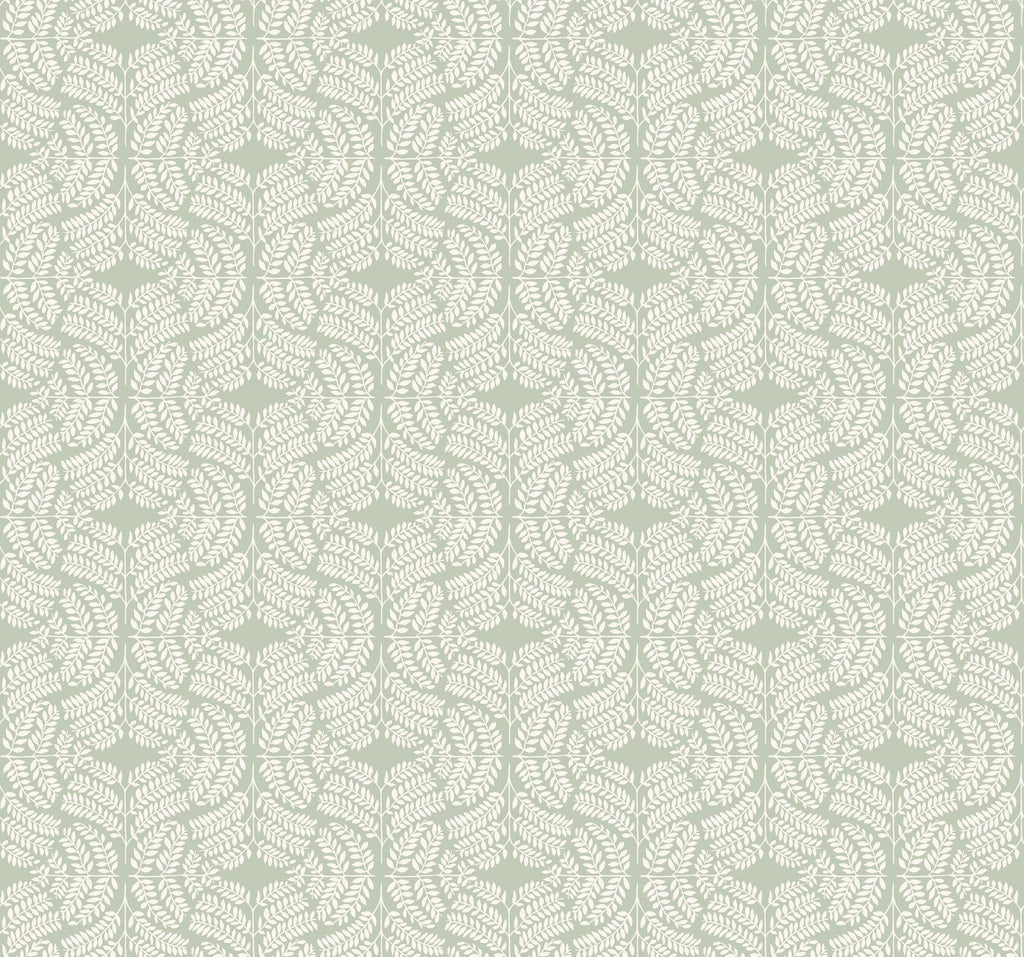 York Fern Tile Green Wallpaper