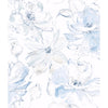 York Floral Dreams Blue Wallpaper