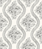 Magnolia Home Coverlet Floral Removable black/off white Wallpaper