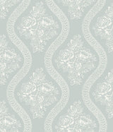 Magnolia Home Coverlet Floral Removable white/blue Wallpaper