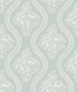 Magnolia Home Coverlet Floral Removable white/blue Wallpaper