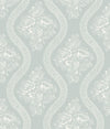 Magnolia Home Coverlet Floral Removable White/Blue Wallpaper