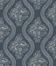 Magnolia Home Coverlet Floral Removable gray/blue Wallpaper