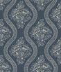 Magnolia Home Coverlet Floral Removable gray/blue Wallpaper