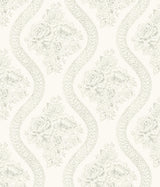 Magnolia Home Coverlet Floral Removable gray/off white Wallpaper