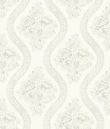 Magnolia Home Coverlet Floral Removable gray/off white Wallpaper