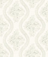 Magnolia Home Coverlet Floral Gray/Off White Wallpaper