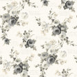 Magnolia Home Heirloom Rose Removable gray/white Wallpaper