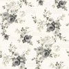Magnolia Home Heirloom Rose Removable Gray/White Wallpaper