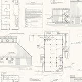 Magnolia Home The Market Removable white/black Wallpaper