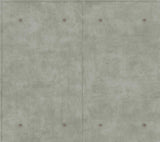 Magnolia Home Concrete Removable dark gray/copper metallic Wallpaper