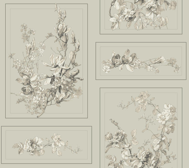 Magnolia Home The Magnolia Removable brown/gray Wallpaper
