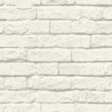 Magnolia Home Brick-and-Mortar Removable white/gray Wallpaper
