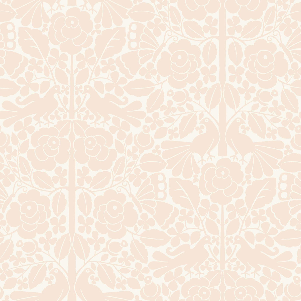 Magnolia Home Fairy Tales Pink Wallpaper